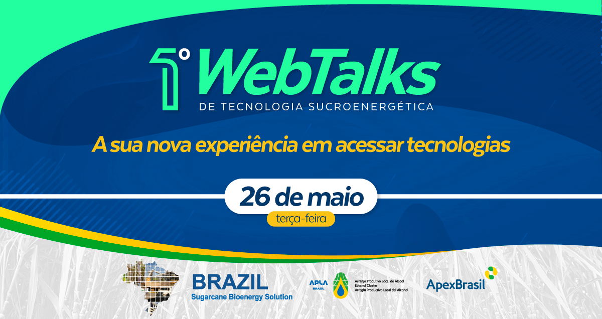 Projeto Brazil Sugarcane lança o 1º WebTalks de Tecnologia Sucroenergética