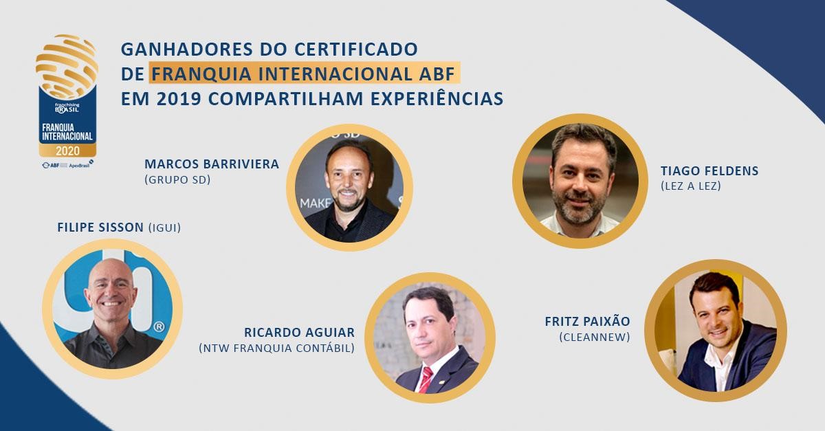 Certificado de Franquia Internacional ABF: ganhadores da certificação em 2019 compartilham experiência