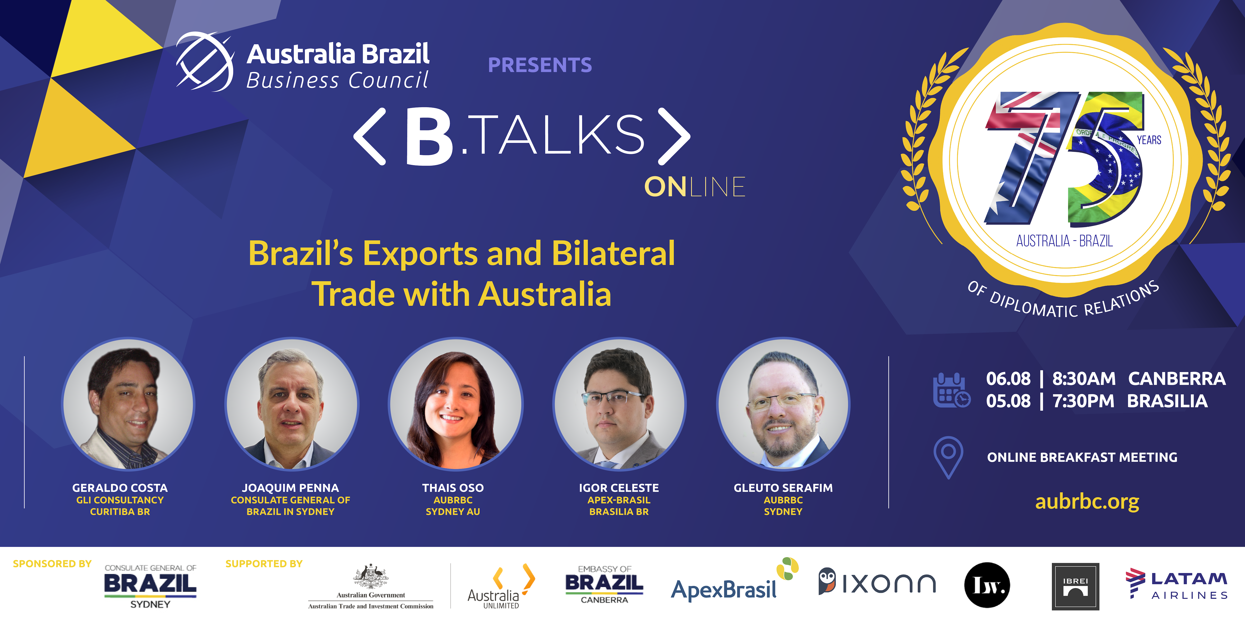Apex-Brasil participará de webinar sobre relações comerciais Brasil-Austrália