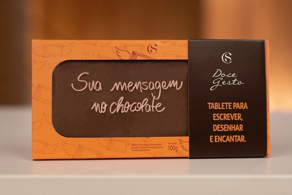 Cacau Show inova no mercado brasileiro e lança tablete de chocolate personalizável