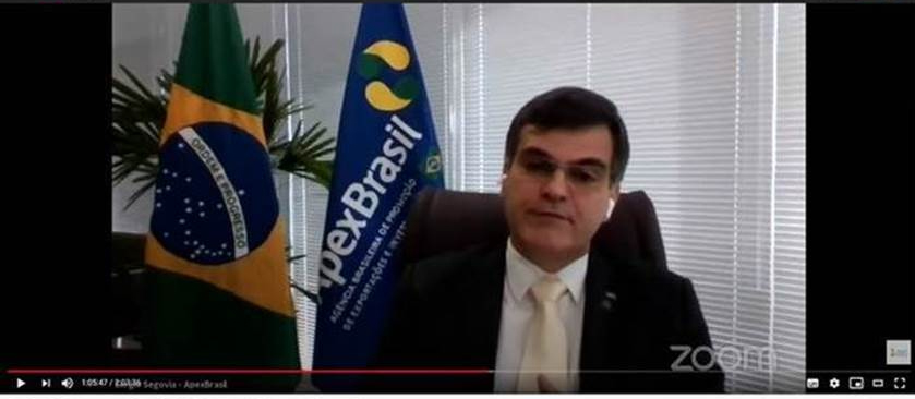 Webinar sobre relacionamento Brasil-Índia contou com participação do presidente da Apex-Brasil