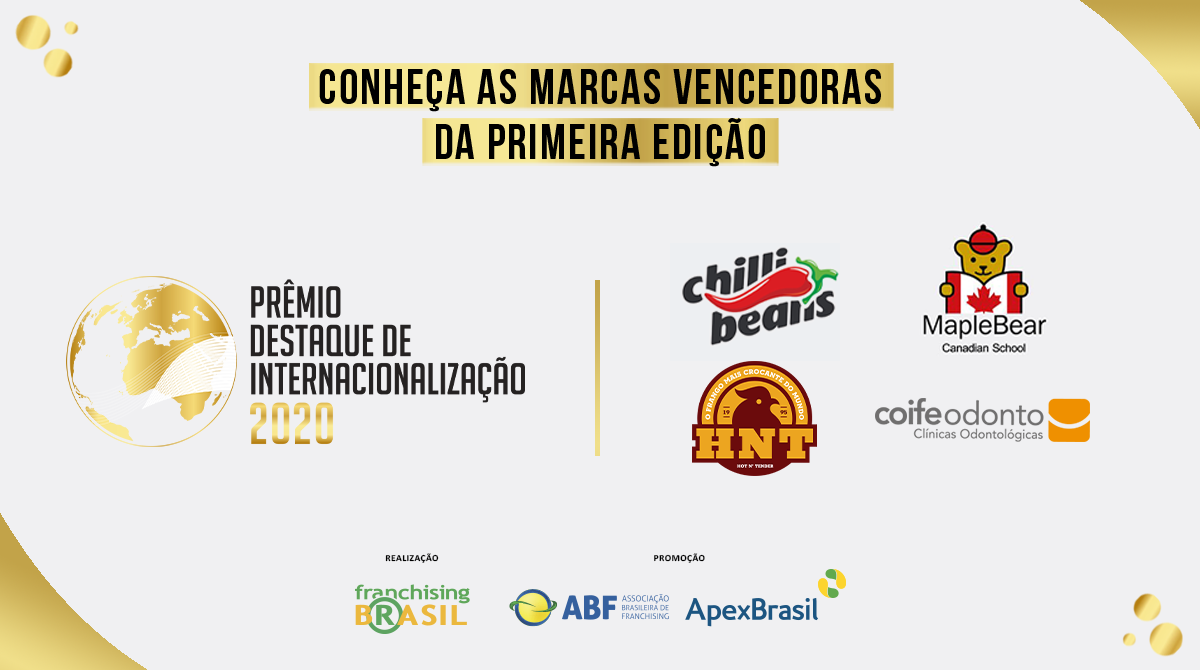 ABF e Franchising Brasil anunciam as quatro marcas vencedoras do Prêmio Destaque de Internacionalização