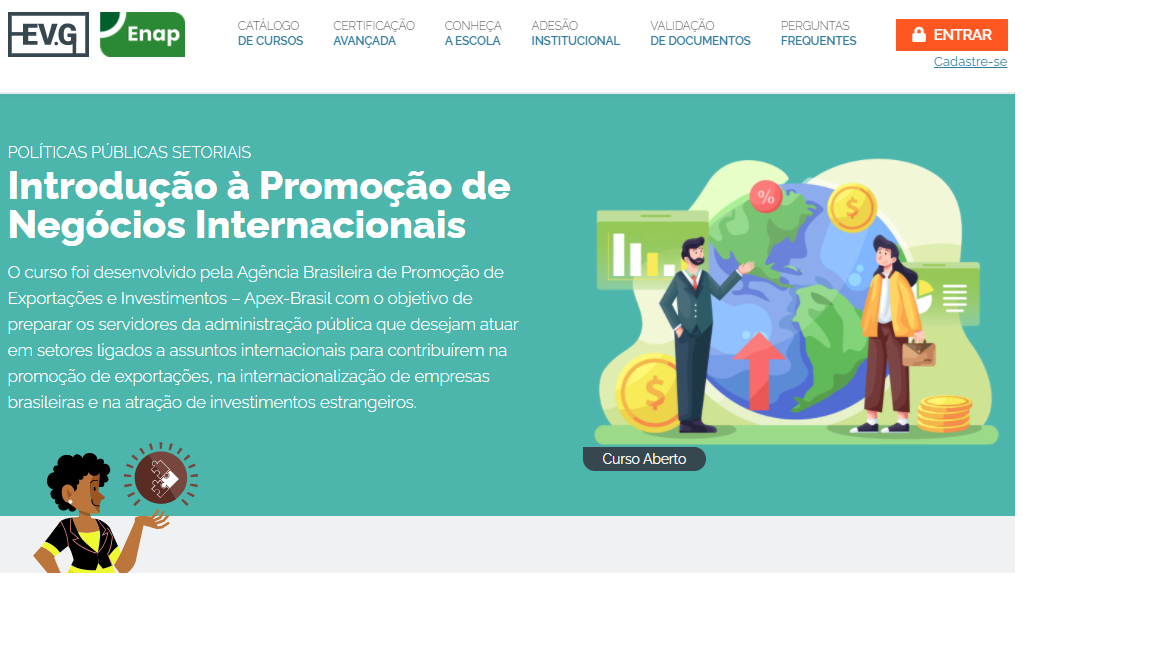 Apex-Brasil oferece curso gratuito sobre Promoção de Negócios Internacionais
