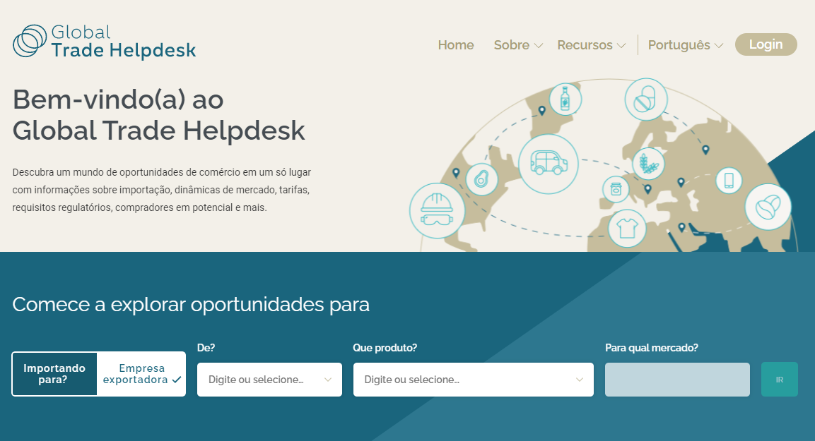 Apex-Brasil e ITC lançam versão em português de plataforma de inteligência de mercado