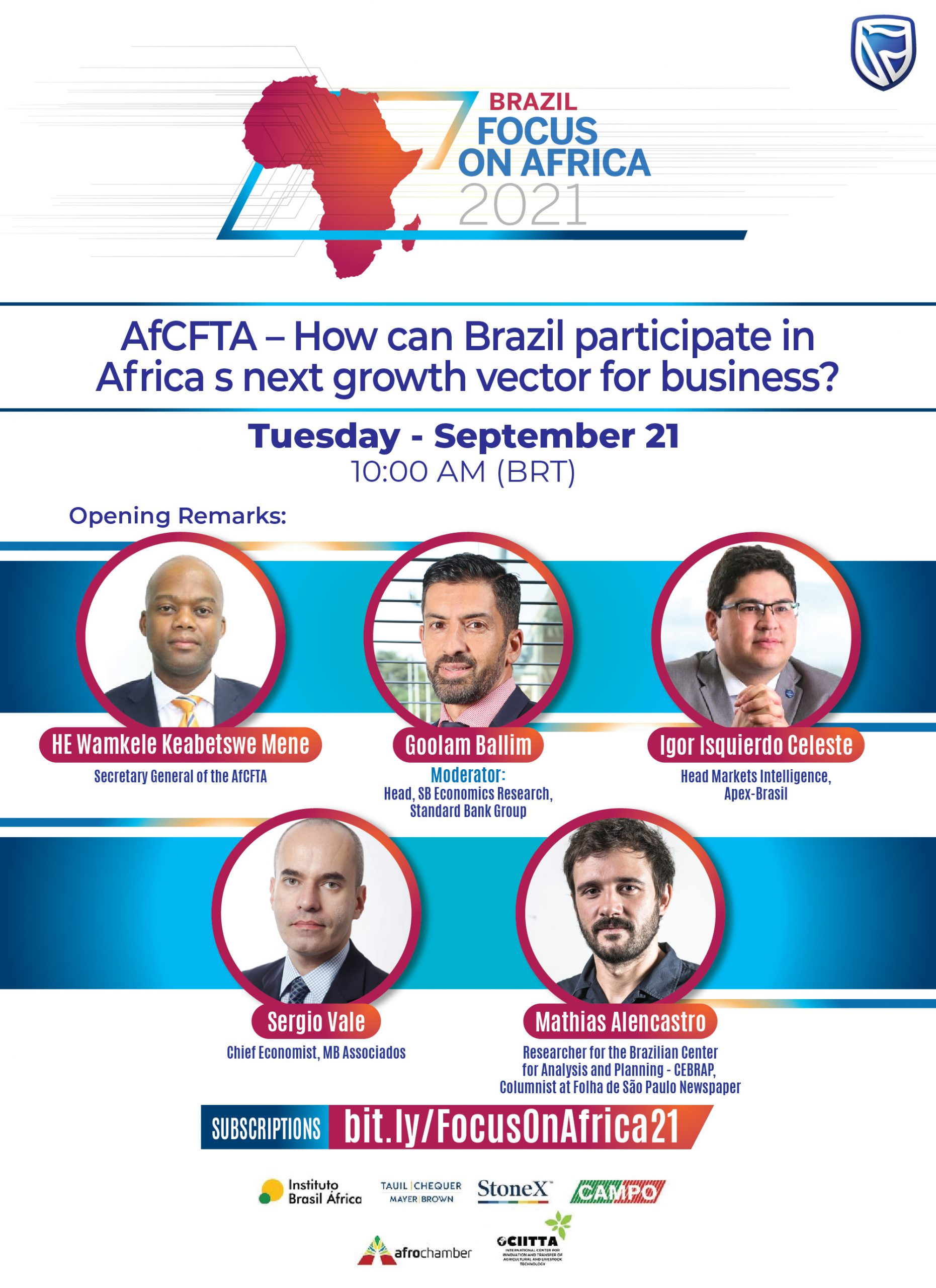Conferência tratará de oportunidades de negócios e de investimentos entre Brasil e África