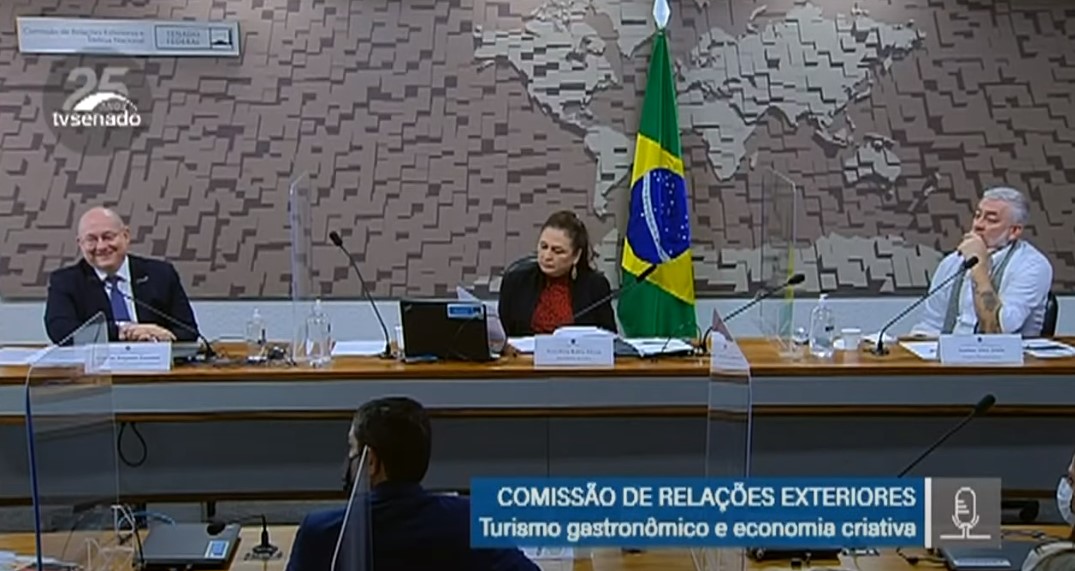 Em sessão no Senado, Apex-Brasil promove o turismo gastronômico
